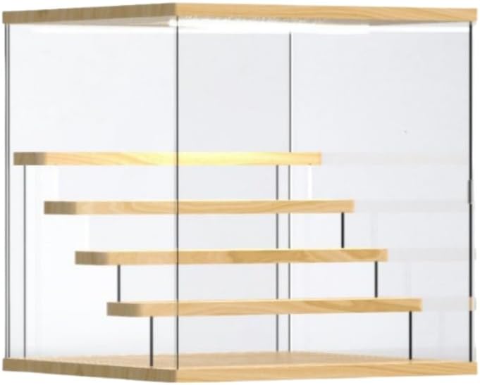 Jopsavmアクリルディスプレイスタンド、フィギュアダストカバーコレクションボックス、LEDディスプレイキャビネット、アクリル、透