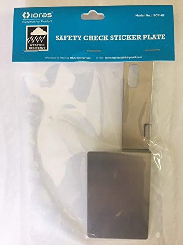 Hawaii State Safety Check License Plate Bracket Horizontal Mount