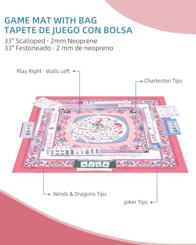 Tapete Estético de Mahjong Americano 33" Neopreno miniatura 4
