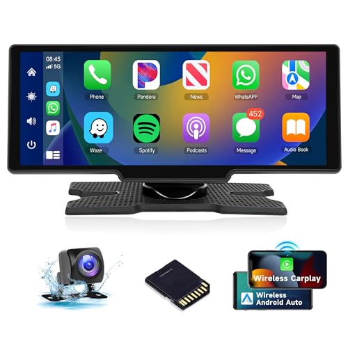 Portable Car Stereo with Wireless Carplay Android Auto