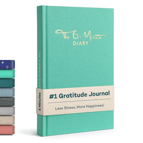 UrBestSelf 6-Minuten Diario de Gratitud (Inglés) - Más Bienestar y Autoconocimiento + Diario Personal - Mindfulness, Meditación, Journaling Notebook para Adultos 2025