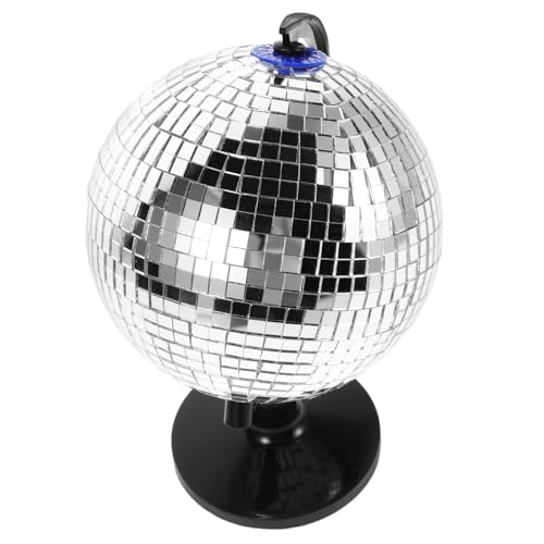 BESTonZON Disco Globe Desk Decor Reflective for Office Mesmerizing Full Rotation Stylish for Men Cool Office Gadgets