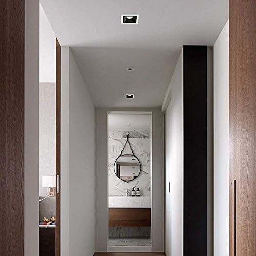 Spotlight LED carré 6W downlight encastrable anti-reflet 6500K