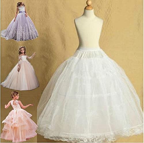 Anágua para Vestido Infantil Dama De Honra Saia Para Festas Armação de Vestido Casamento (7 a 14 ANO