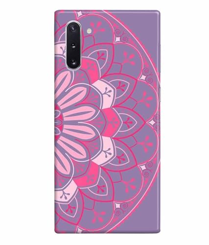 Image of Printed Hard Back Case Cover & Compatible for Samsung Galaxy Note 10 | Rangoli Painting Art (Multicolor) - D1196