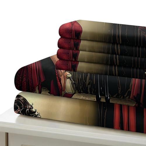 Parure de lit loup d'hiver 200x200 cadeau idéal chambre double - 7