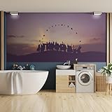 SIGNFORD Custom Wall Mural Prints with Your Photos Removable Wallpaper Personalized Wall Decorration for Bedroom Living Room - 48x96 inches