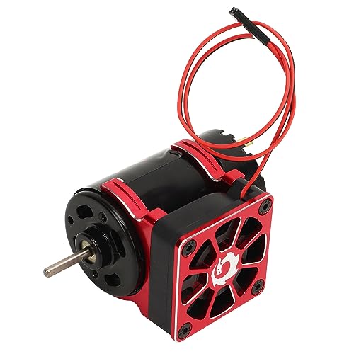 Motor Escovado RC 550 12T, Motor RC 550, Radiador, Rolamento Blindado, Enrolamento de Cobre Magnétic