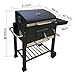 IUYIXWFP Tragbarer Holzkohlegrill für 5–10 Personen, Edelstahl-Außengrill mit klappbarem Regal, perfekt für das Grillen im Freien, auf der Terrasse, im Garten und im Hinterhof.
