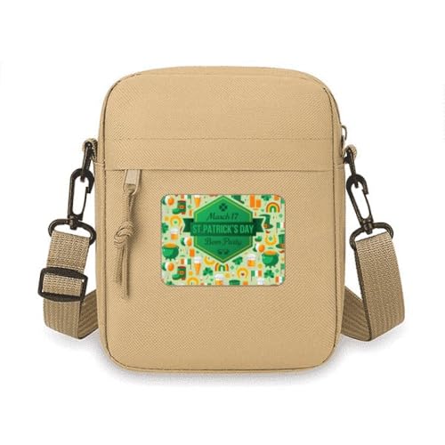 Mini sac à main pour téléphone cadeau original Saint-Patrick motif bière
