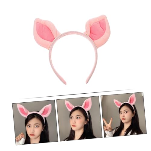 PartyKindom 4stücke Plüsch Stirnband Mit Schweineohren Für Tierkostüm Cosplay Kopfbedeckung Für Halloween Party Gastgeschenk Für Junge Mädchen Und Erwachsene Ohren Haarband Zootiere