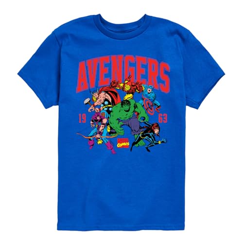 Marvel The Avengers - Collegiate Toddler and Youth Short Sleeve Graphic T-Shirt