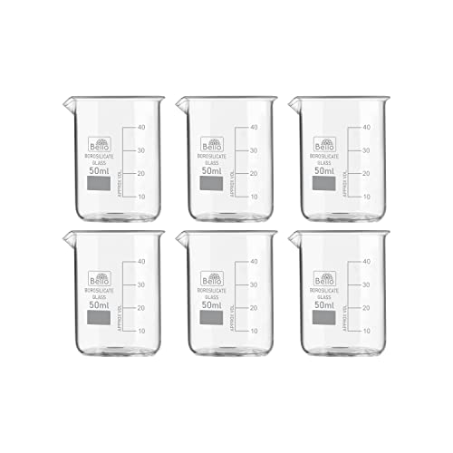 Bello Borosilicate 3.3 Glass Beakers with Graduation Marks -...
