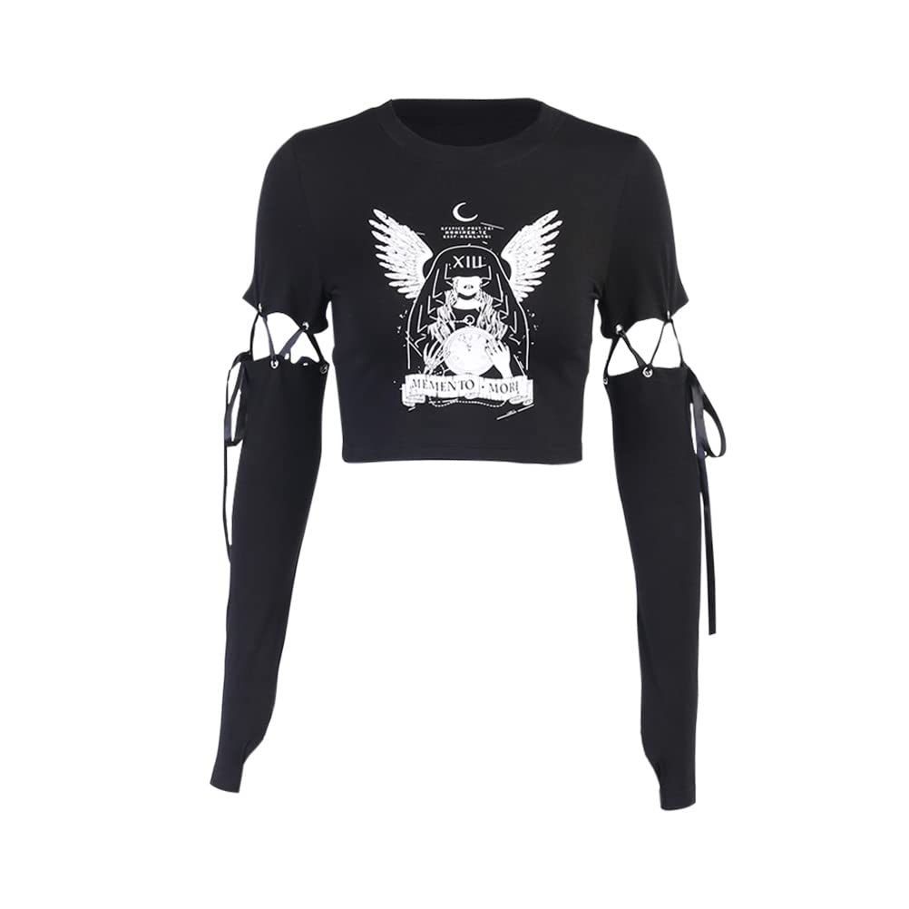 InstobigGoth Shirt Stylish Tees for Teen Girls or Women Fashion T-Shirt