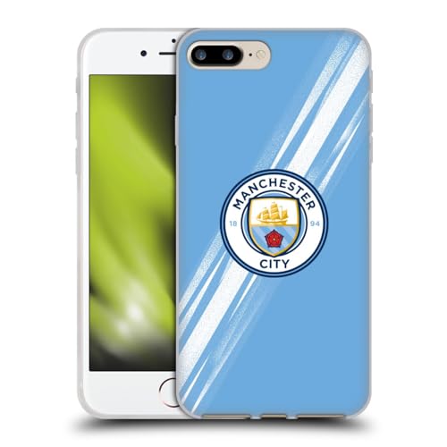 Head Case Designs Officially Licensed Manchester City Man City FC Home 2025/26 Badge Kit Gel Case [Military Grade] Compatible with Apple iPhone 7 Plus/iPhone 8 Plus and Compatible with MagSafe