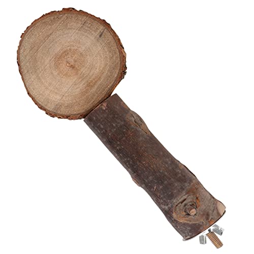 FONDOTIN Parrot Platform Gangplank Bird Stands for Parrots Perches for Birds Natural Wood Material