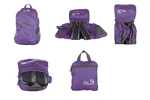 Outlander Packable Handy Lightweight Travel Hiking Backpack Daypack-Purple-L #TOP6