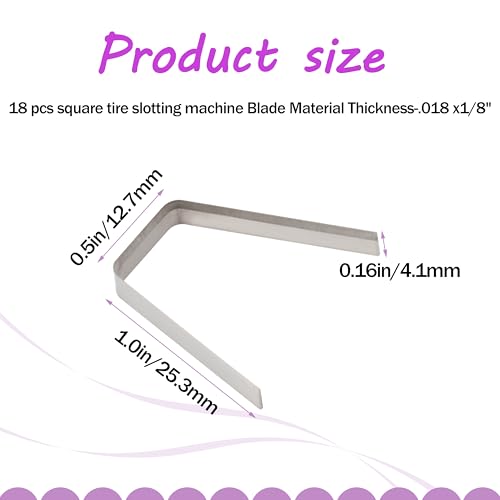 Image of Tire Groover Blade Tire Groover Regroover #8 1 /2 inch Square Standard Duty Blade New Upgrades 2024 (Set of 18)