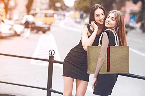Image of Hibala Woven Large Beach Bag Straw Beach Tote Handmade Weaving Shoulder Tassel Bag Handbag