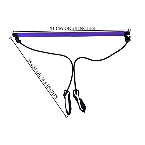 image for JOHANNE REID & COMPANY Portable Pilates Bar Kit with 30LB Thick Resist