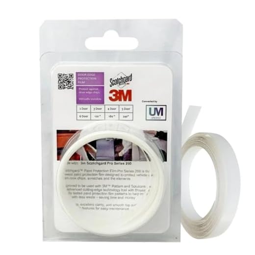 3M-4Door, Door Edge, Paint Protection Film, Scotch Guard, PPF 8mil Precut Strips, Universal Fit Cars, Truck, SUV, Clear Tape, Door Protector, Car Accessories Upromax