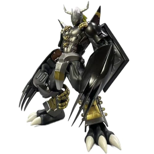 REOZIGN Figura War Greymon, Figuras De Anime Fighting War Greymon 20 Cm/7.9 Pulgadas, Modelo De Personaje De PVC Para Los Fans Del Anime, Regalo (Black)