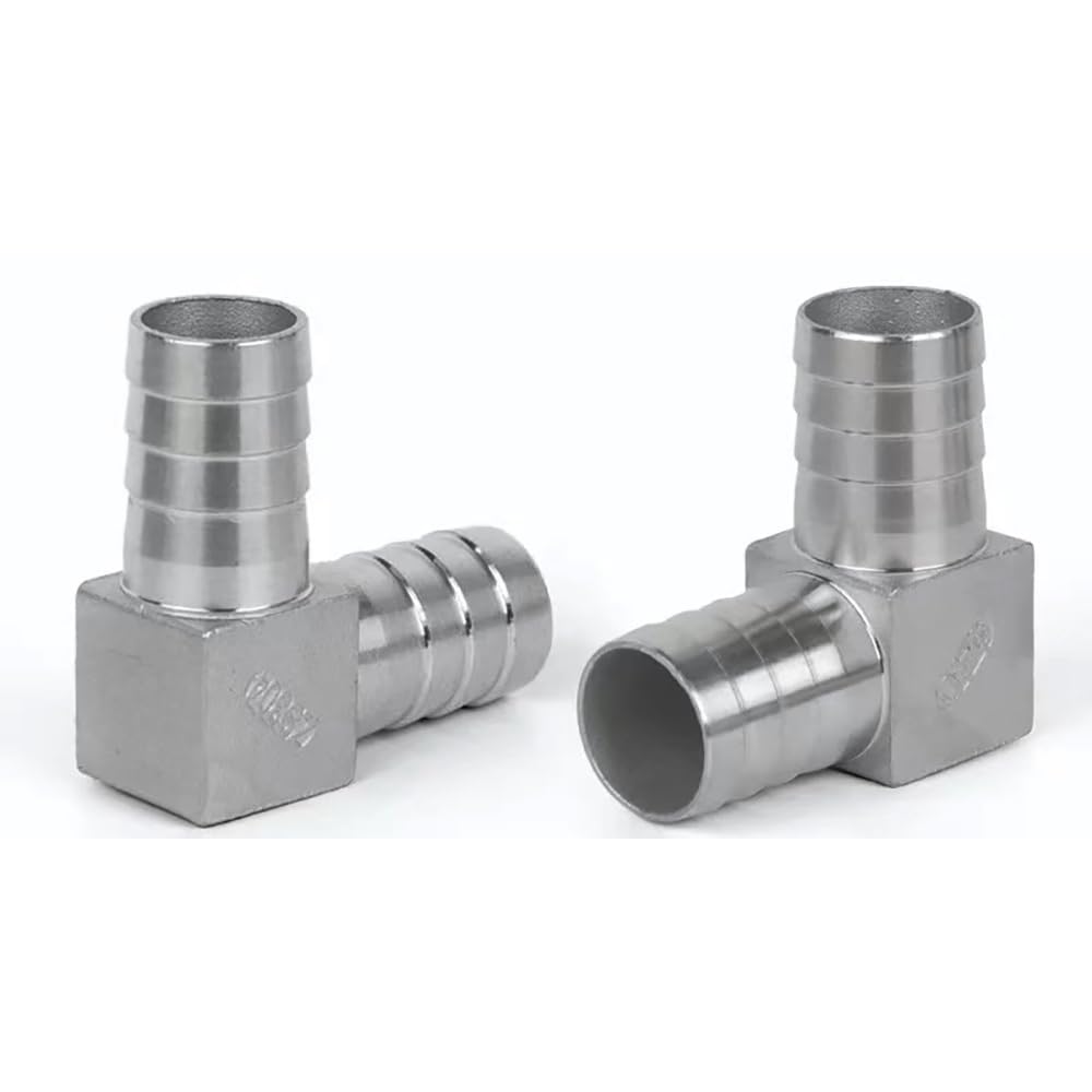 1 Szt. 6-50mm 304 SS Rozdzielacz Króćca Do Węża, Kolanko/trójnik/kształt Y 2/3 Złącze Węża Do Instalacji Wodno-gazowej(Elbow,40mm)