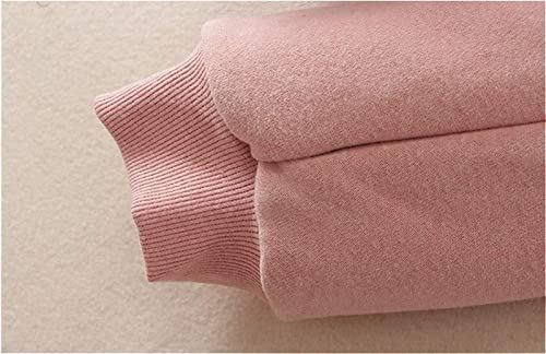 Calça De Lã De Lã Quente De Inverno Feminino (Color : Pink, Size : X-Large)
