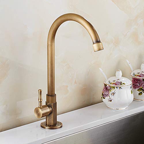 Robinet de cuisine en cuivre bronze antique rétro et chic - 3