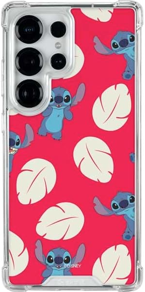 Skinit Clear Phone Case Compatible with Galaxy S25 Ultra - Officially Licensed Disney Lilo and Stitch Character Pattern Design