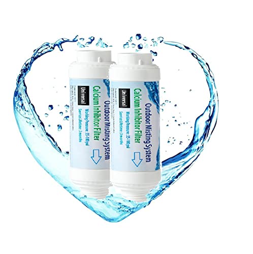 H&G lifestyles Misting System Calcium Inhibitor Filter for Patio