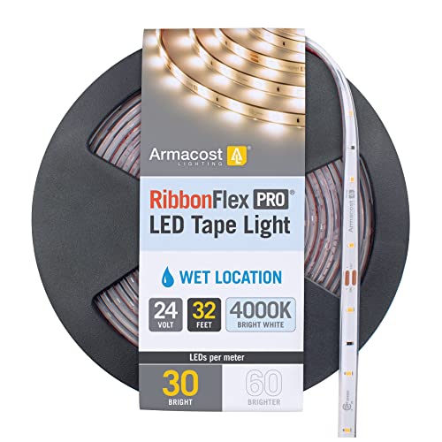 Armacost Lighting RibbonFlex Pro Bright White (4000K), 30LEDs/M, 10M, 24V Outdoor Tape Light 154450