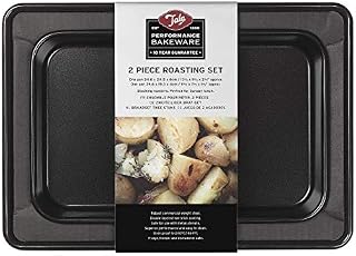 Tala Performance Set of 2 Roasting Pans, Professional Gauge Carbon Steel with Eclipse Non-Stick Coating, 34.6x 24.5 x 6 cm and 29.6 x 19.3 x 4 cm
