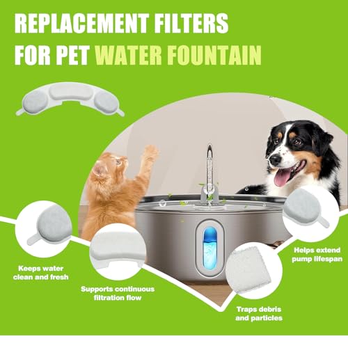 Filtros de fuente de agua para perros compatibles con Smartoo de 7 litros 3