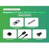 التوت Pi Zero 2 W الأساسية كيت، رأس، غرفة التبريد، كابل USB، محول HDMI (مع وحدة المعالجة المركزية رباعية النواة، بلوتوث 4.2، BLE، هوائي على متن الطائرة، الخ)