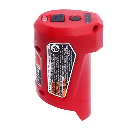 Lasica Compatible with Mil-Waukee 12V Battery Charger and Portable Power Source Adapter 48-59-1201 49-24-2310 Compatible with Mil-Waukee 12 Volt Heated Jacket Battery (USB Charger Adapter-ONLY)
