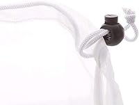Vista 7 de Bolsas de lavandería de malla para prendas delicadas, bolsa de lavandería con cordón para lavadora antienredos - Blanco S