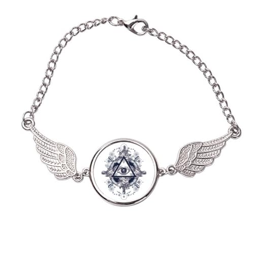 Bracelet ailes d'ange en métal taille M pour style bohème chic