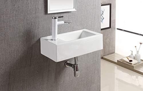 Elanti Collection Ec9899-R Sink, White #TOP4