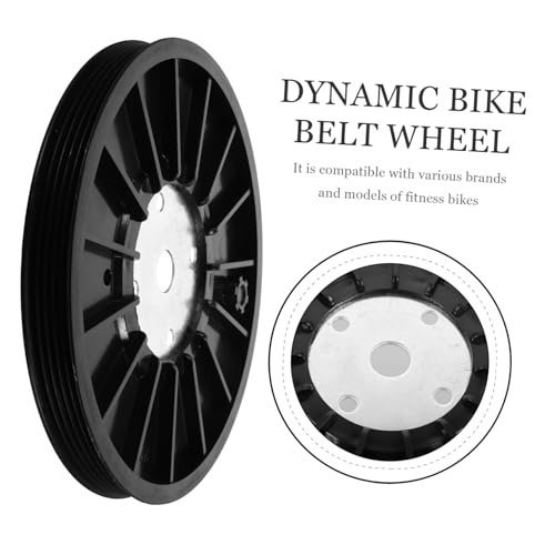 Rueda de transmisión para bicicleta estática PRETYZOOM de disco de correa resistente de ABS 6