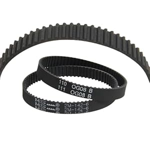 Jodriva 2 Stück Staubsauger Antriebsriemen 2M-142-6