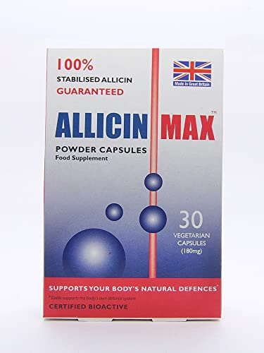 Allicin Max 30 pflanzliche Kapseln ( Packung mit 2 - 60 Kapseln)