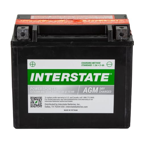 Image of Interstate Batteries YTX20H-BS Powersports Battery 12V 18Ah 310CCA AGM