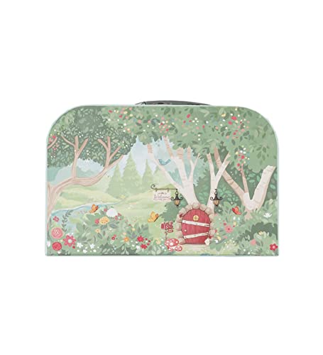 Hearthsong 11 Inch Secret Garden Travel Dollhouse Set With 2 Posable Fairy Dolls And 4 Piece Furniture Set #TOP3