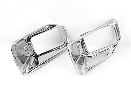 GZXinWei ABS Chrome Car Outer Front Fog Light lamp Cover Trims Exterior Accessories,Silver