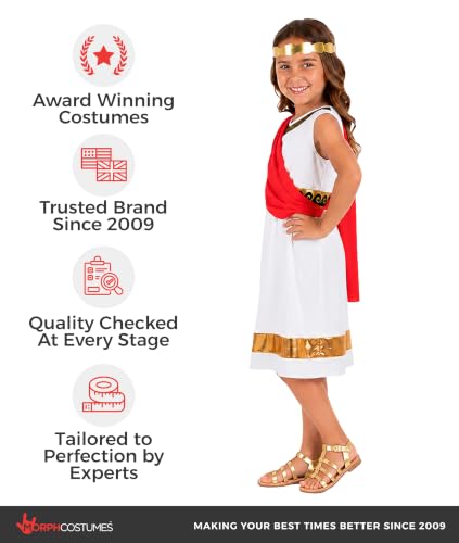 Disfraz Toga para Niñas Small Blanco miniatura 5