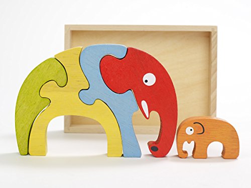 Beginagain Elephant Family Puzzle - Creativity And Storytelling Skills - 5 Piece Set, Kids 2 And Up #TOP2