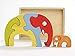 BeginAgain Elephant Family Puzzle - Creativity and Storytelling Skills - 5 Piece Set, Kids 2 and Up