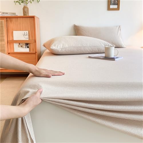Drap plat polycoton linge de lit drap de dessus crème 240x250cm sans élastique - 6