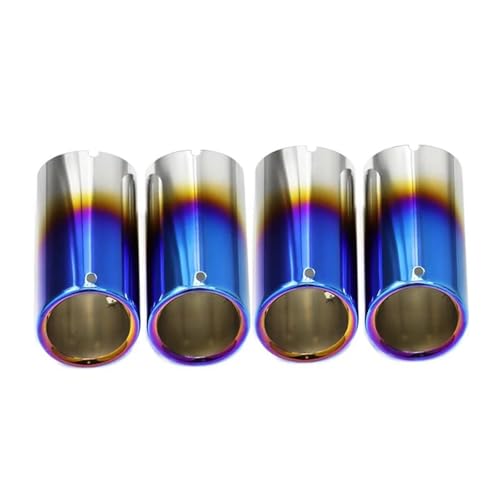 Embout d'échappement inox bleu premium pour BMW X5 G05 X6 G06 X7 G07